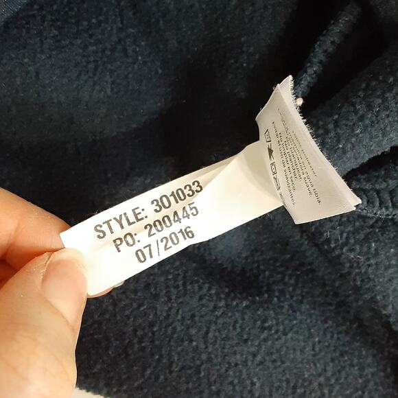 Vineyard Vines Fleece Pullover Quarter Zip Sweatshirt Navy Blue Women M Nautical - Picture 7 of 10